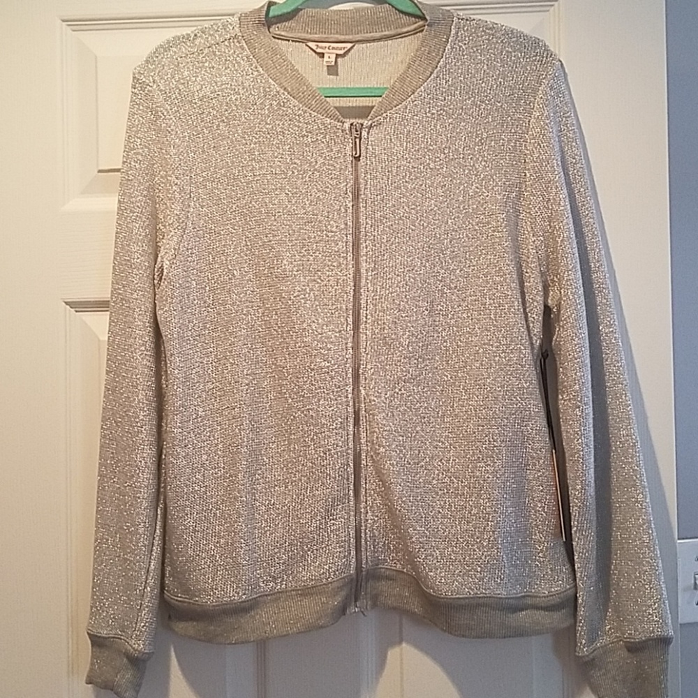 Juicy Couture Silver Zip Up Jacket